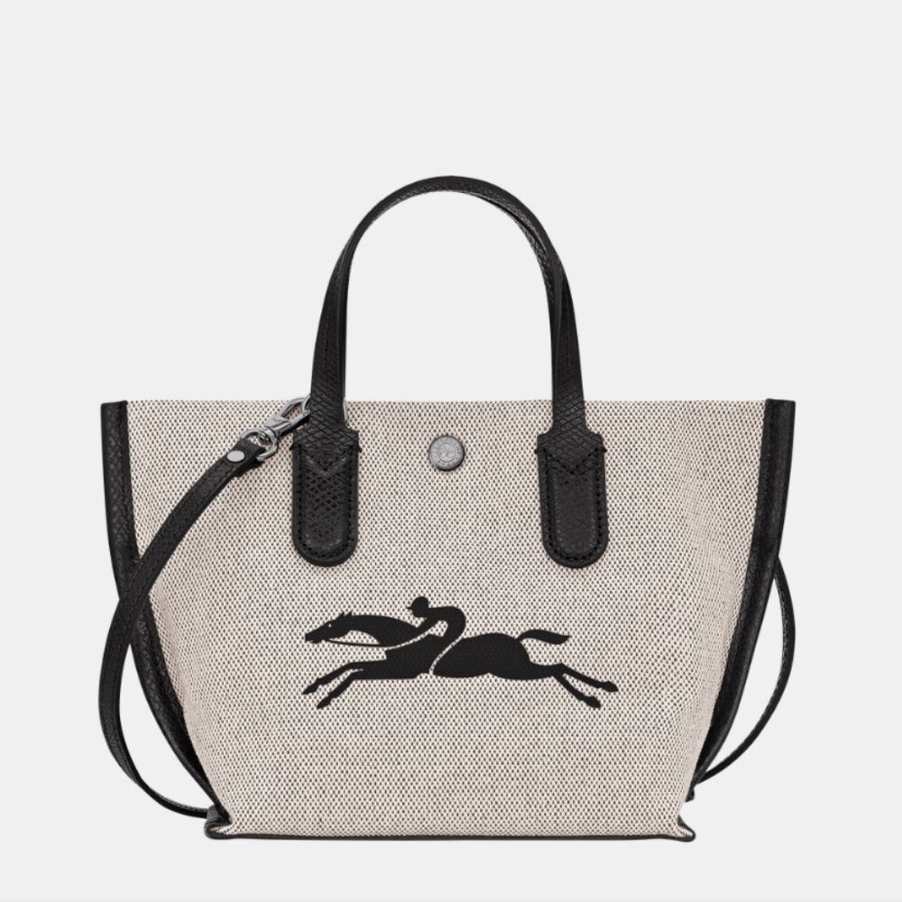 New LongChamp Essential XS Handbag Ecru Canvas Authentic - Picture 5 of 13